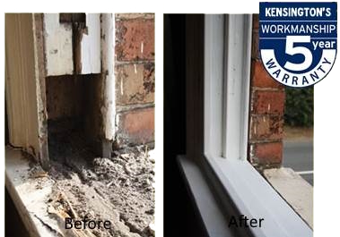 Sash window restoration pictures before and after repairs