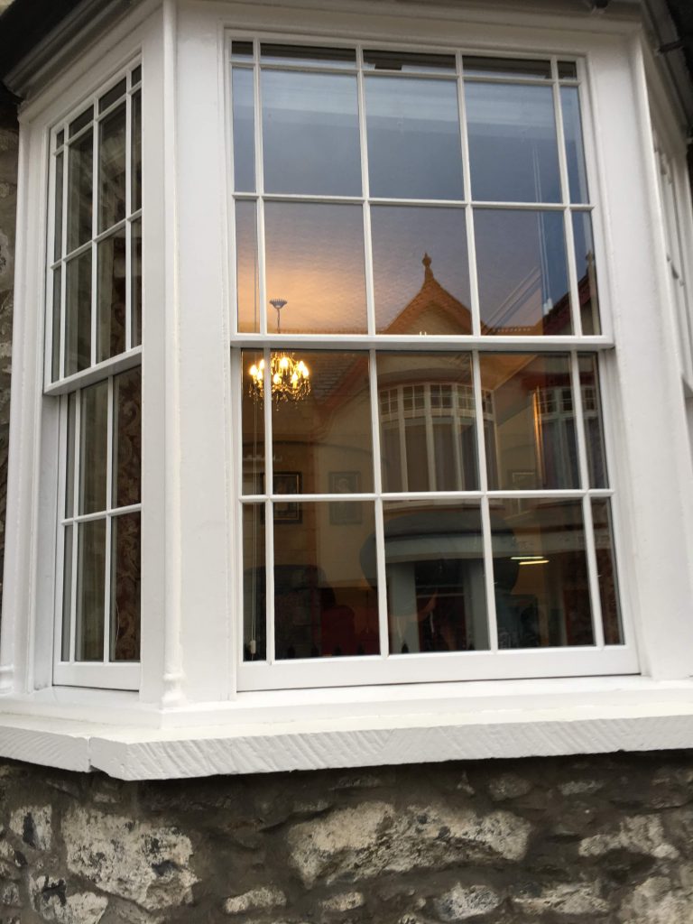 A double glazed bay window