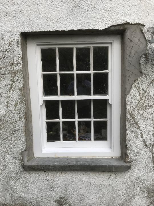 New 8 over 8 double glazed sash window