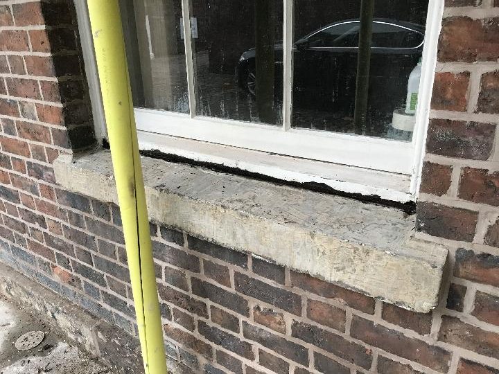 Epoxy resin repairs to sash windows in Chester Sash window