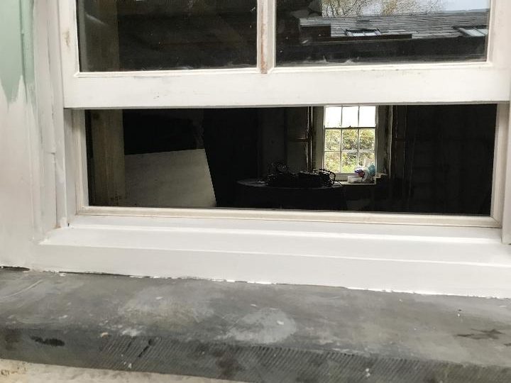 The finished window ready for painting